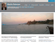 Tablet Screenshot of martinpeterson.org